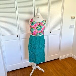 Boden 2 Piece Halter Top & Eyelet Skirt